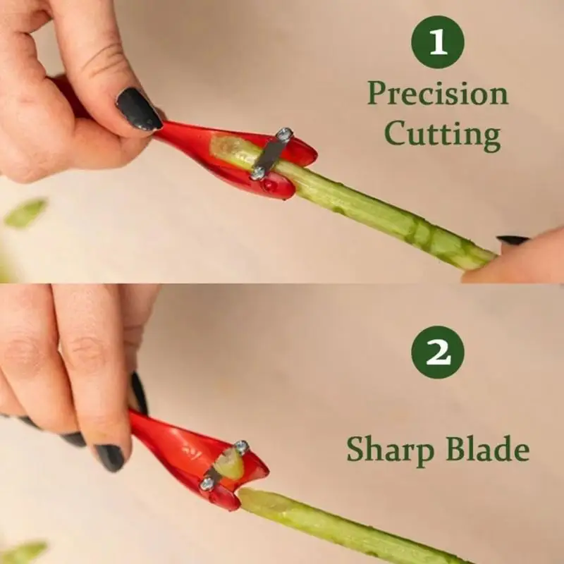 Flower Stem Thorn Stripper Tool with Curved Metal Scraping Head and Textured Long Handle for Rose Bouquet Work M4YD - view 5