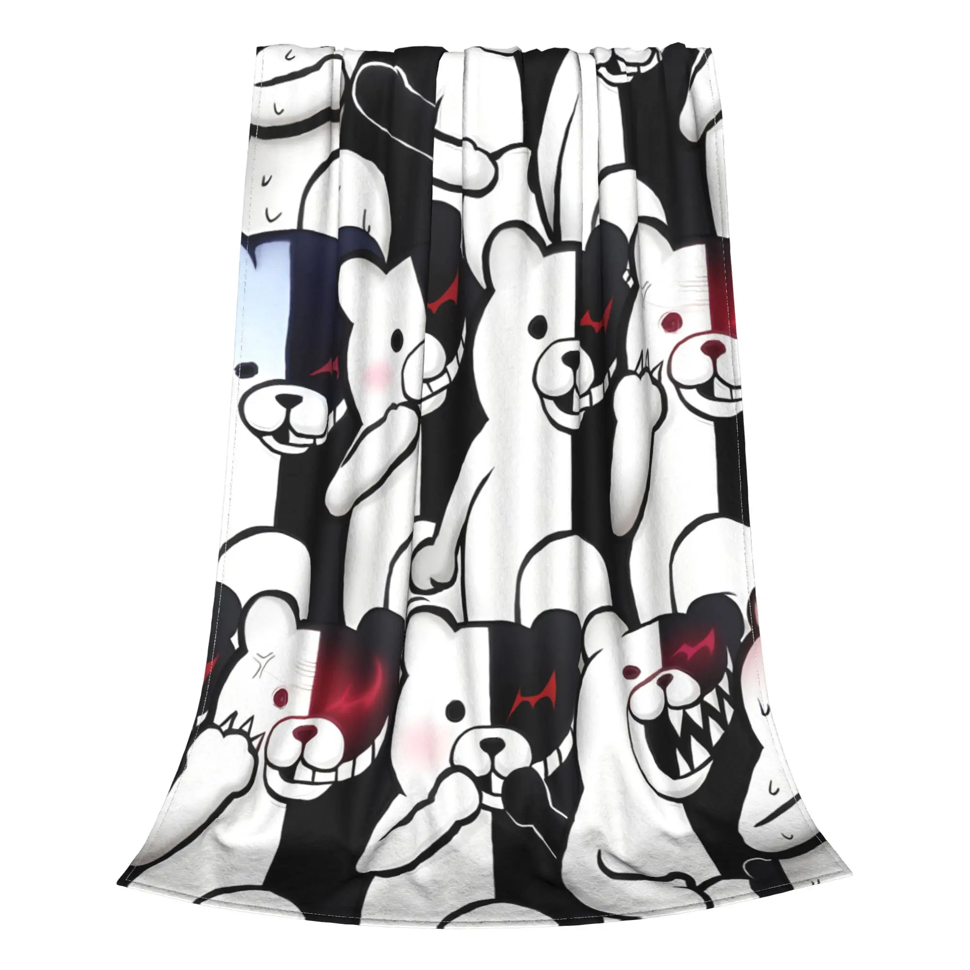 1PC Home Cute Room Decor Monokuma Blanket Throw Blanket Danganronpa Novelty Warm Blanket All Season