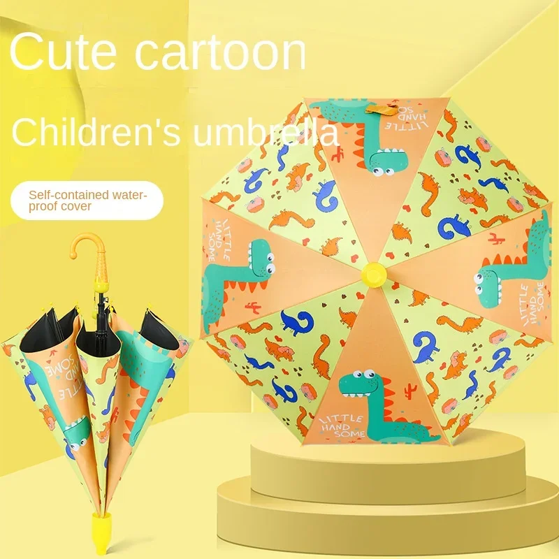 

Children's Umbrella Boys and Girls Elementary School Kindergarten Baby Cute Super Light Automatic Safety Umbrella for Children