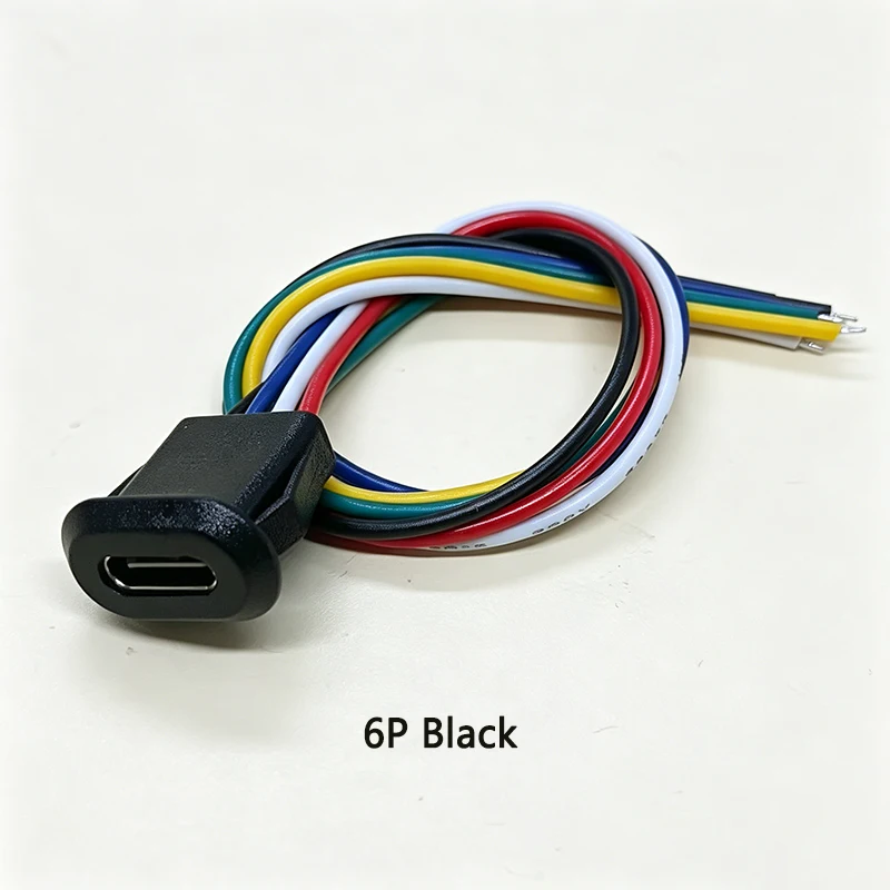  Ovaler USB-C-Ladeanschluss mit 2/4/6 Pins und Kabelbaum für DIY-Elektronik, Powerbanks und kleine Gerätemodifikationen – Detail 14