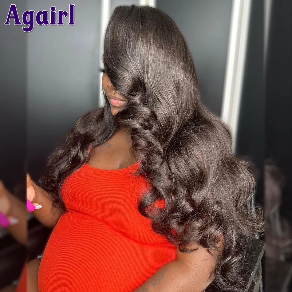 Perucas de cabelo humano, Perucas de cabelo humano, 13x6, 4x6, 4x6, 4x6, 4x6, 4x6, Perucas de cabelo humano, Ginger Brown Ondulado Lace Frontal, 32 ", 34", 180%