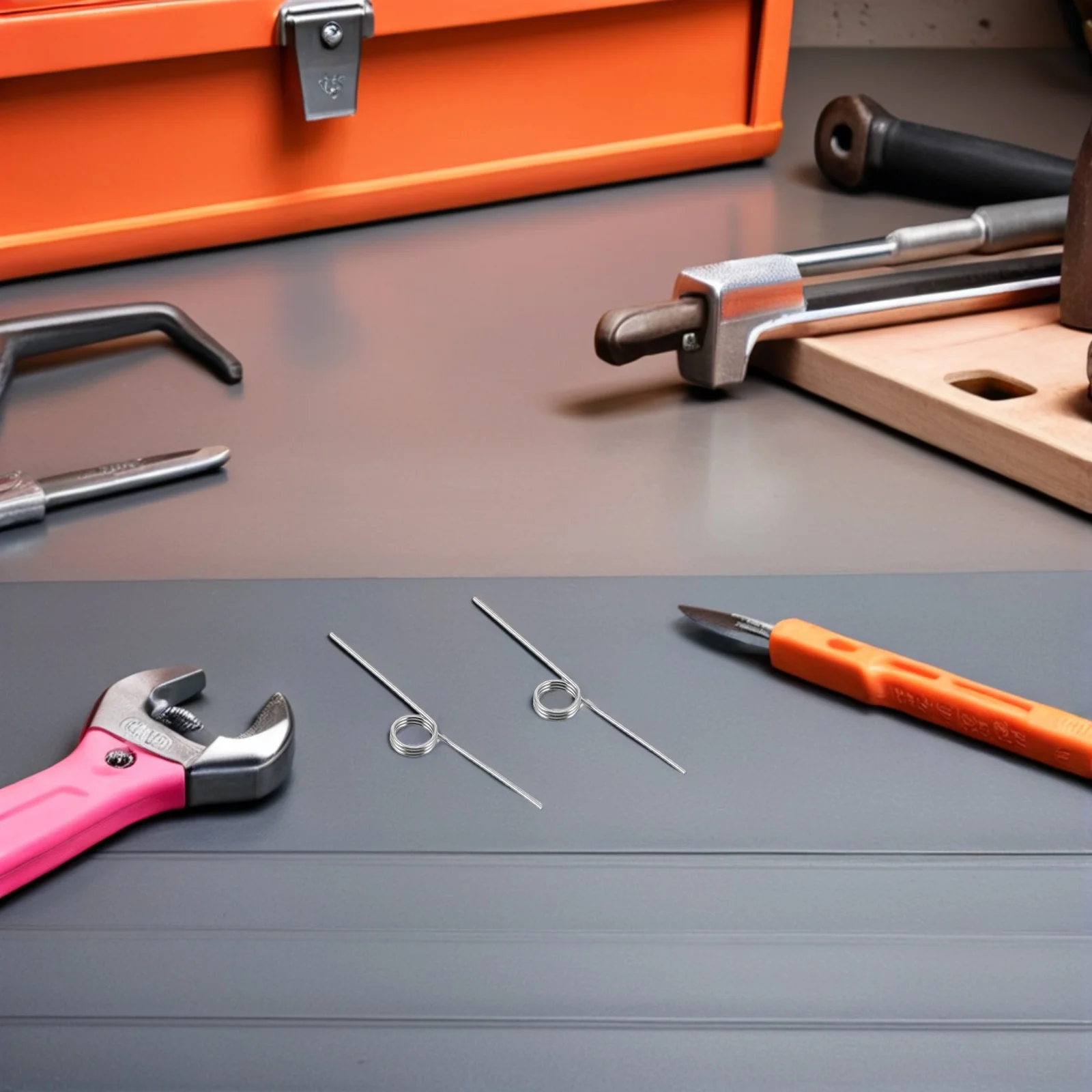 

8pcs Trash Can Spring Stainless Steel Compression Mechanism For Garbage Bin Lid Office Replacement Adjustable Wire