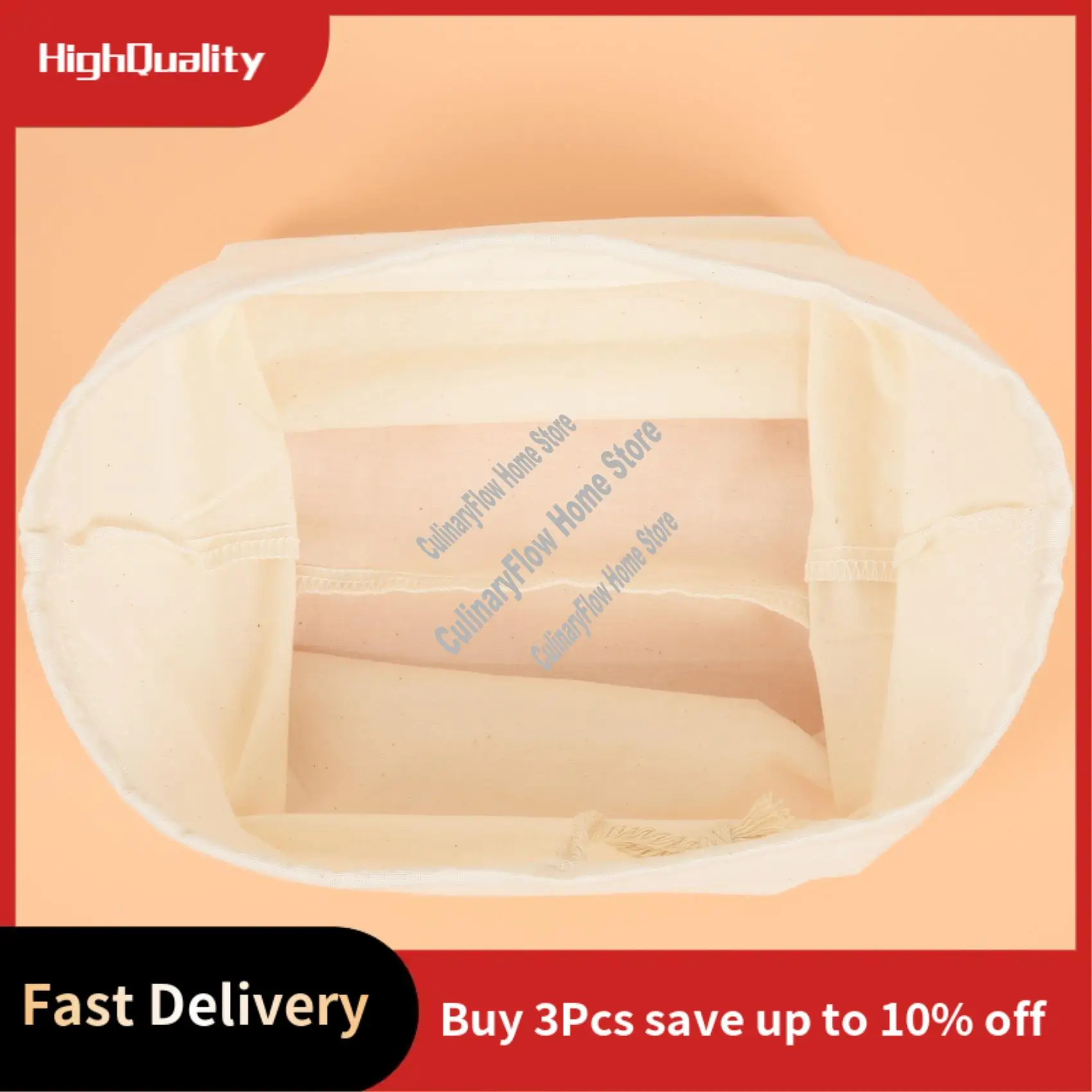 

Summer Sale 2 Pack Organic Reusable Cold Coffee Brew Filters Bag,12 Inch Wine Brewing Filters Eco-Friendly Mesh Cotton Filter