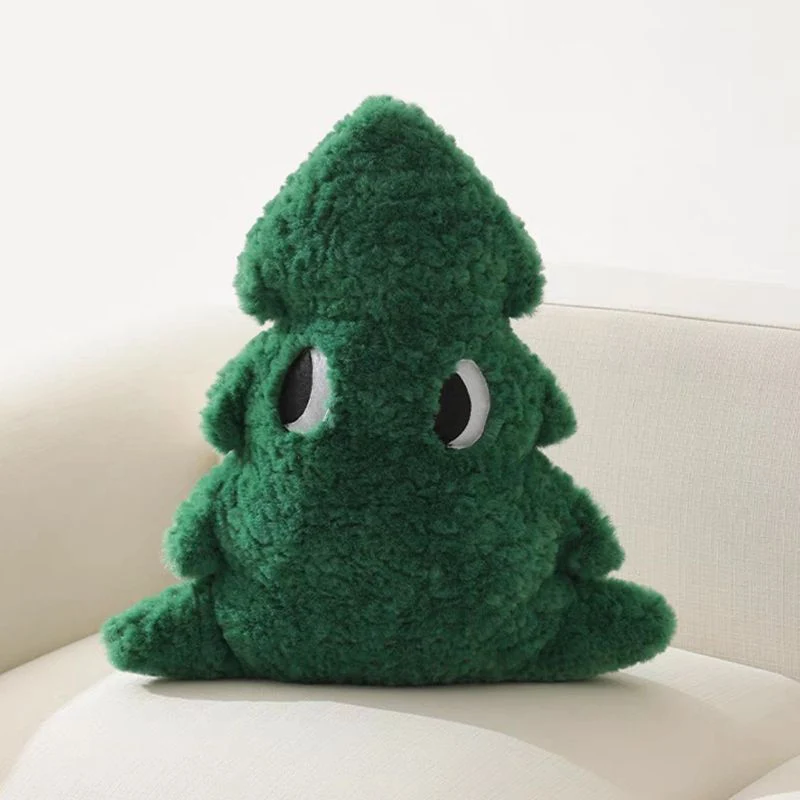 High End Irregular Shaped Pine Tree Plush Sofa Cushion Decorative Backrest Pillow for Bedroom Living Room