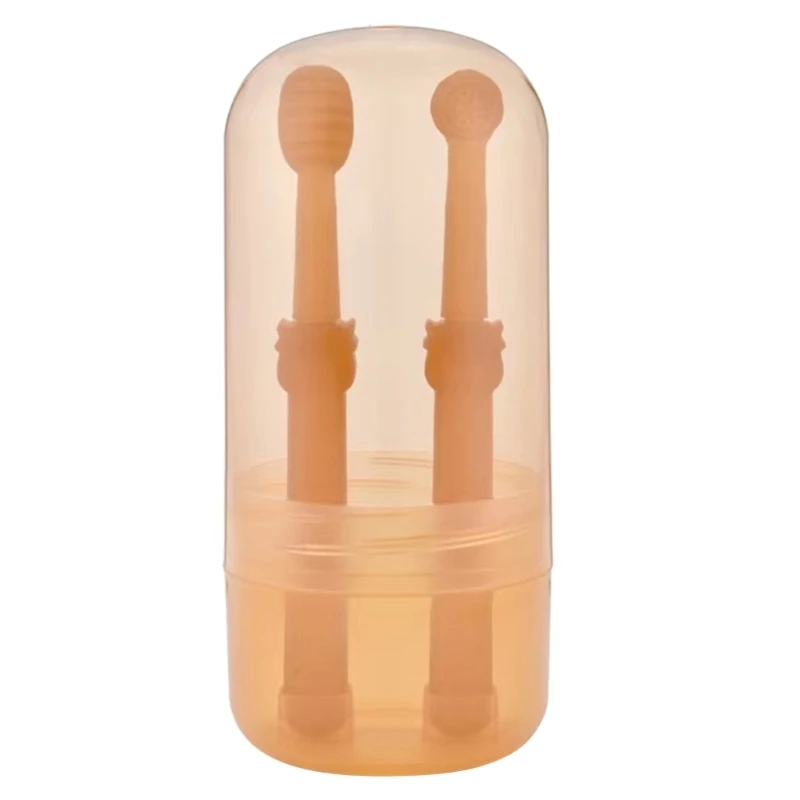 

2x Silicone Pet Toothbrush Set Cats Dogs Dental-Health 360 Cylinder Head