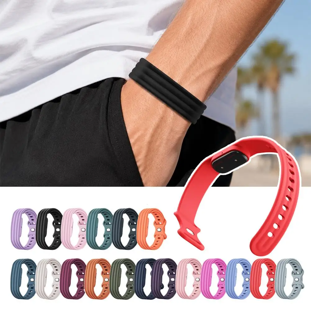 For Google Fitbit Air Butterfly Soft Silicone Watch Strap Double Lock Buckle Sweatproof Breathable Lightweight Replacement Watch