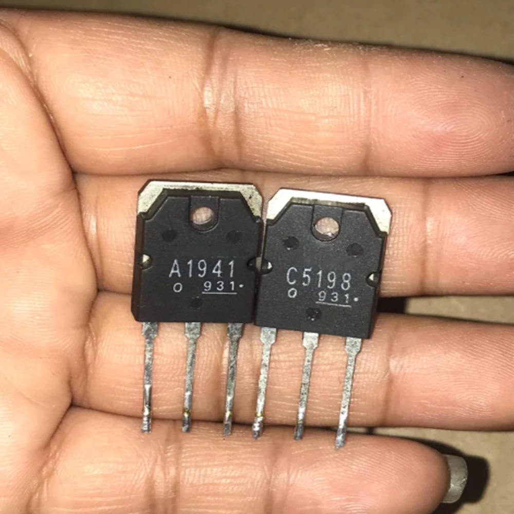 5pair 2SA1941 2SC5198 (5pcs A1941 + 5pcs C5198 ) TO-3P In stock Original disassembly