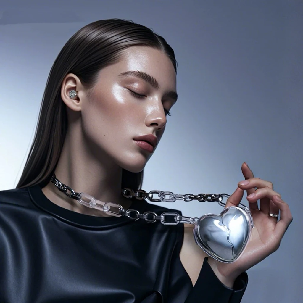 ZIIM love necklace wireless Bluetooth headphones, in-ear noise reduction high-quality headphones