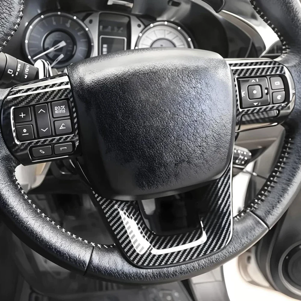 

Для Toyota Hilux: Накладка на руль, защитная панель, внутренние наклейки для авто, 2024, 2025, 2026