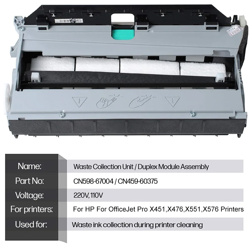 

CN598-67004 Duplex Printing Module Assembly Printer Waste Paper Collection Unit For CN459-60375 For HP For Officejet PageWide