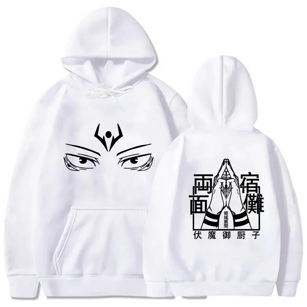 New Anime Jujutsu Kaisen Itadori Yuji Ryomen Sukuna Eyes Hoodie Autumn Winter Men Fashion Women Long Sleeve Pullover Sweatshirt