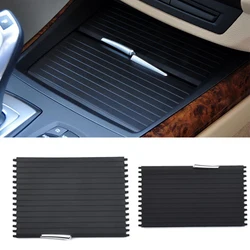 Car Center Console Cup Holder Cover Slide Roller Blinds Storage Box Zipper Sliding Cover For BMW X5 E70 X6 E71 2007-2014