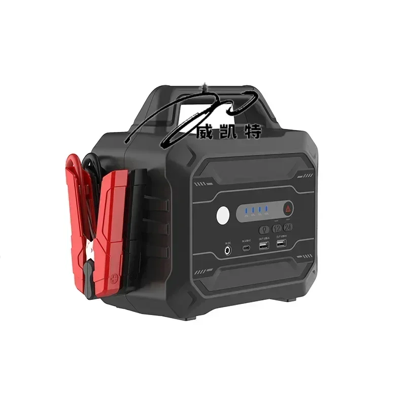 Multi functional 156000 Mah 8000A diesel vehicle jump starter 12/24V, suitable for heavy-duty tractors and truck emergency kits