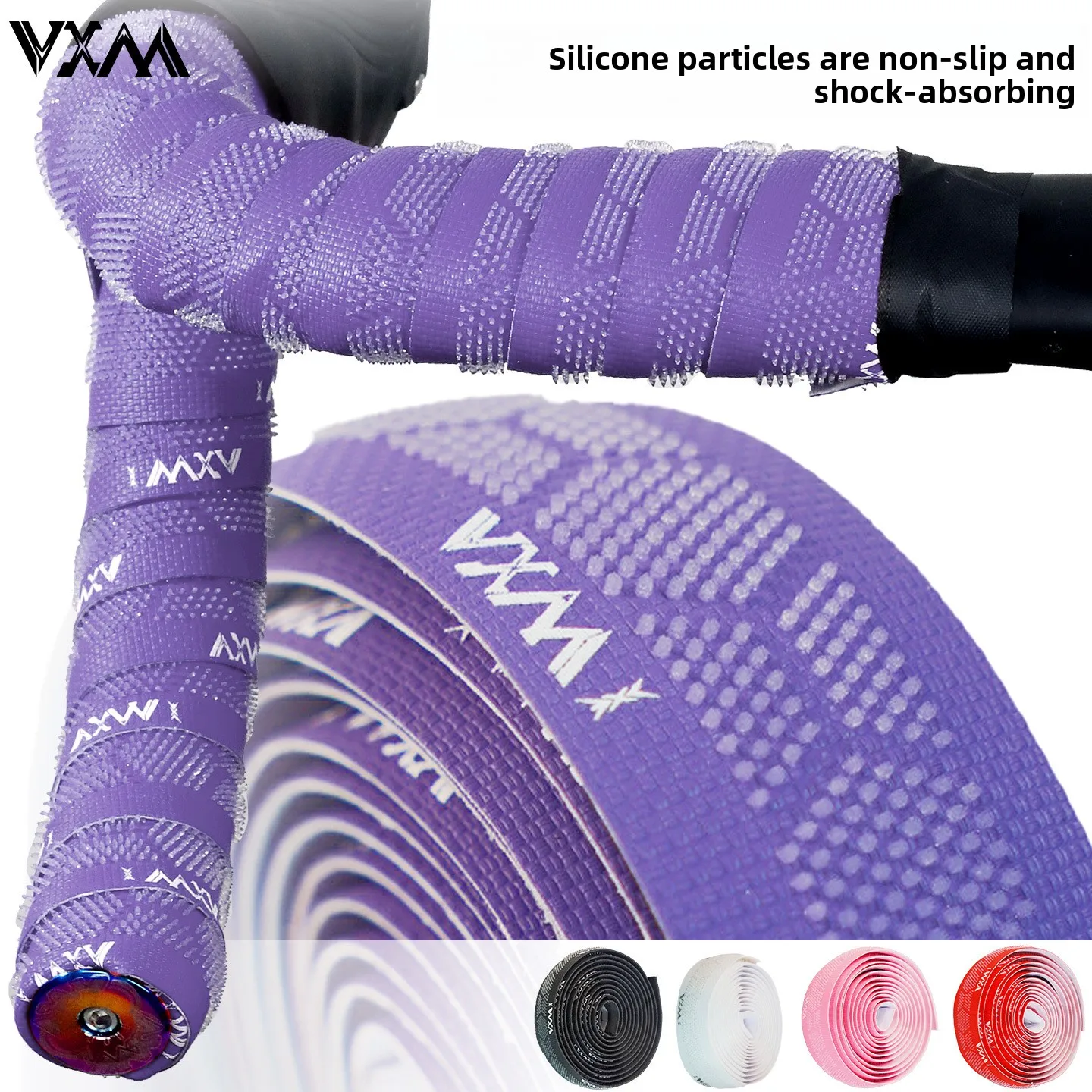 

Силиконовый руль, противоскользящие трехмерные амортизирующие намоточные ремни и изогнутый руль для дорожных велосипедов