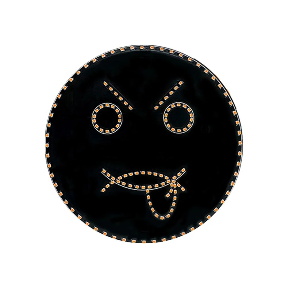 ชุดใหม่ ไฟสัญญาณ LED อิโมจิ รีโมทคอนโทรล ตลกๆ ป้องกันการชน