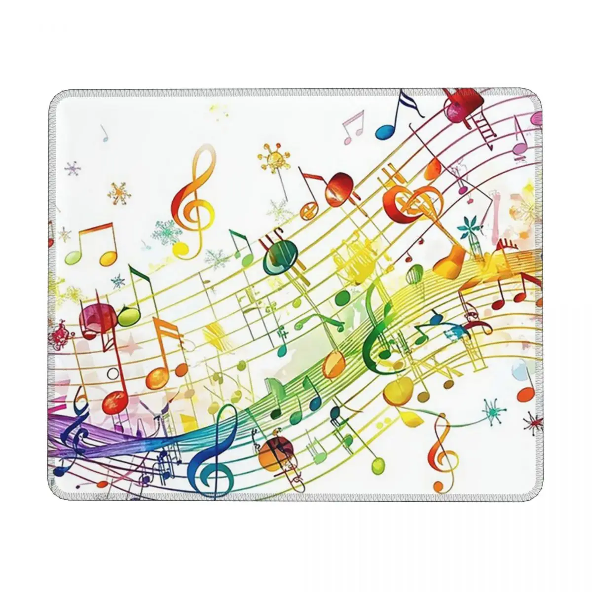 Abstract Piano Keys With Musical Notes Multi-size Mouse Pad Computer Keyboard Mouse Mat Gaming PC Laptop Desk Mat