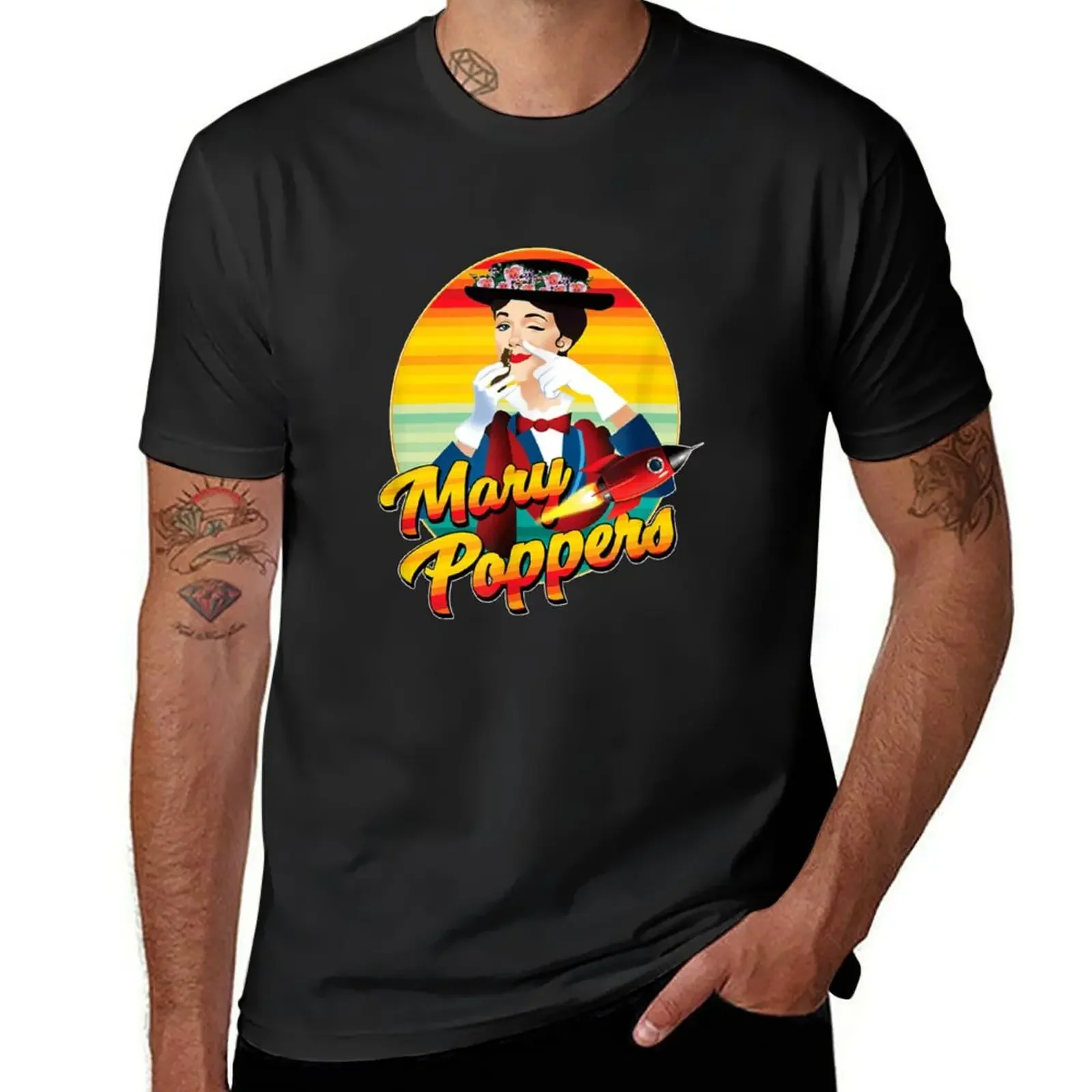 

Funny Mary Poppers Sarcastic Graphic T T T-Shirt blacks oversizeds mens fashion
