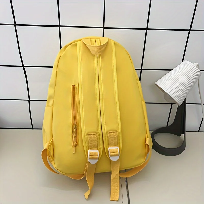 Casual backpack ins preppy style fashion versatile cartoon duck design school bag junior high school college student high-looking lightweight