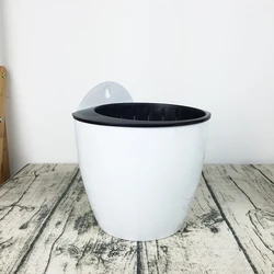Wallmounted Flower Pot, Innovative Design, Green Dill Pattern, Suitable For Soil Or Hydroponics, For Home Or Garden Decoration