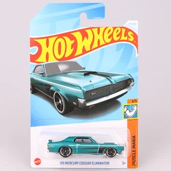 Original Hot Wheels Car 69 Mercury Cougar Eliminator Toys for Boys 1/64 Diecast Muscle Mania Alloy Model Carro Birthday Gift