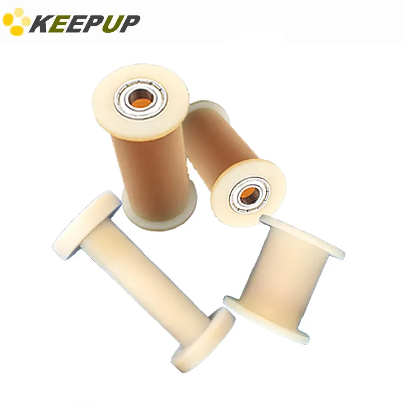 H shaped nylon roller Plastic pulley Double bearing Wear resistant For sliding doors drawer Conveyor belt slot 36 43 45 50 82mm