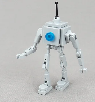 Modern City MOC Robot Building Block Assembling Mecha Small Puzzle AI Combat Man Mini Brick Desktop DIY Toy Decoration Gift K058