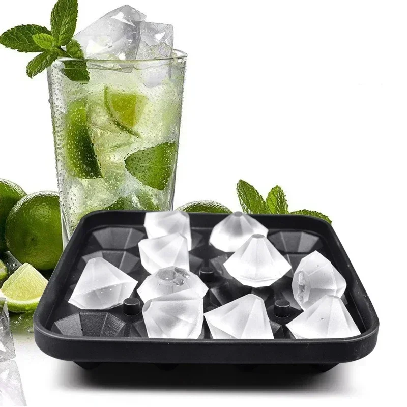 

Diamond 16 Grid Ice Tray Mold Box Food Grade Silicone Ice Cube Blocks Maker Mould Machine Whiskey Wine Bar Tools Kitchen Gadgets