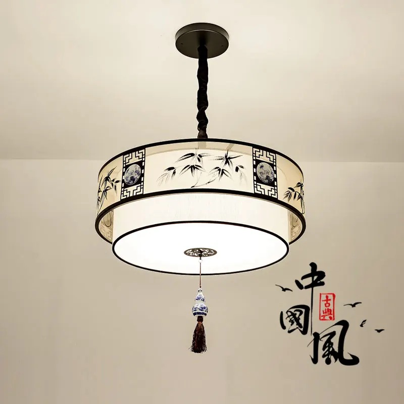 New Chinese Style Pendant Lights Retro Style LED Chandelier Drawing Room Bedroom Restaurant Cafe Decoration for Home Luminaries