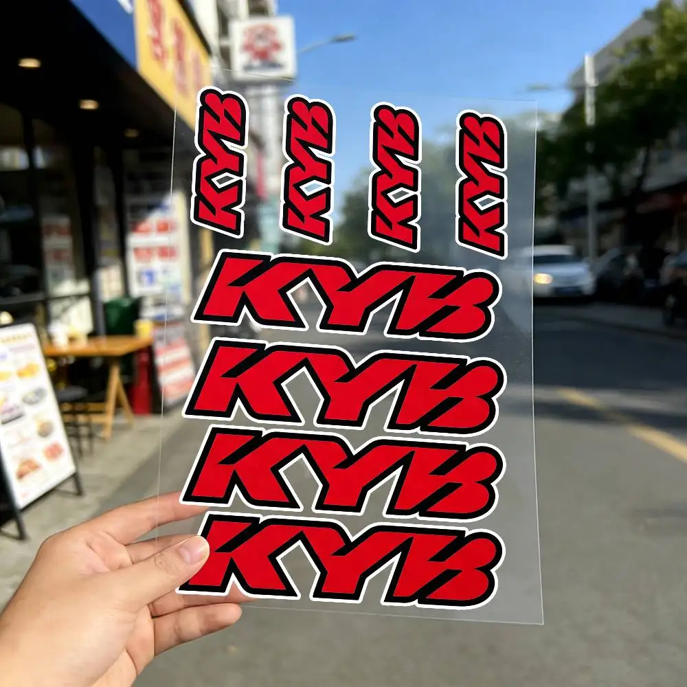 FOR KYB RACING Long Lasting Waterproof Reflective Sticker Scratch Conceal Fit Motorcycle Car Helmet Fridge Water Cup Decals