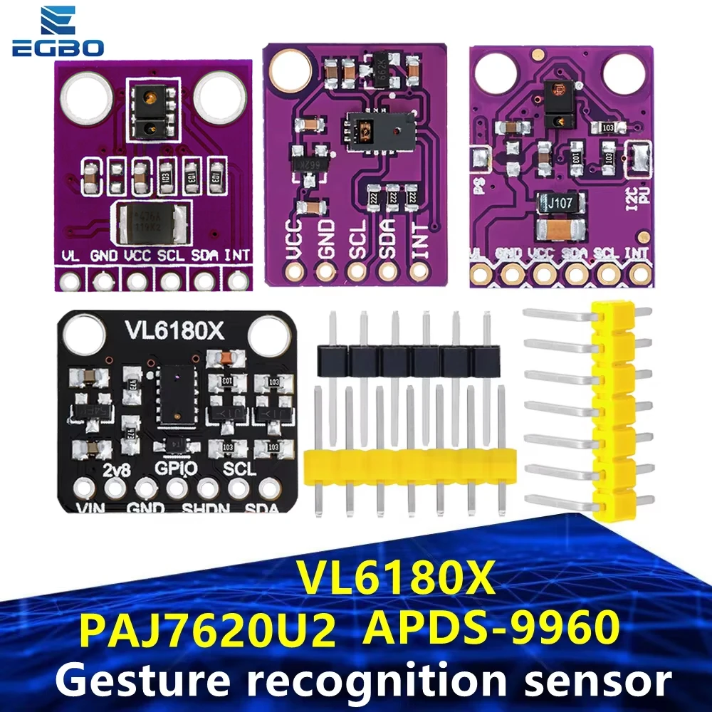 Gesture recognition sensor PAJ7620U2 9 gMesture recognition APDS-9930 APDS-9960 VL6180 VL6180X Range Finder Optical Ranging
