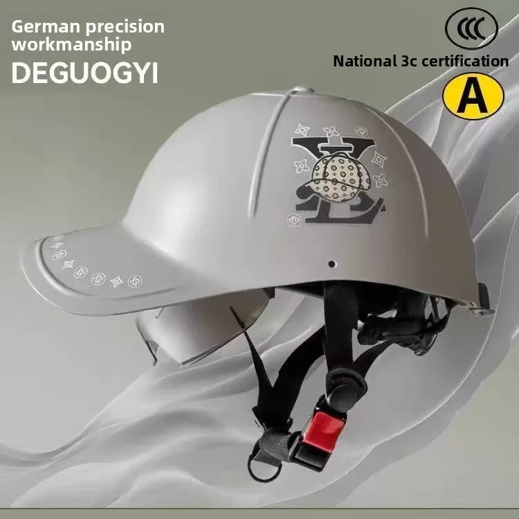 

Unisex Baseball-Cap Style Half Helmet 2025 New, Suitable for Electric Bikes & Motorcycle Rides