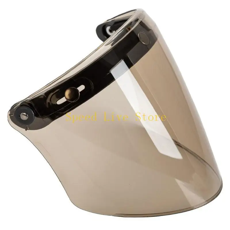 

547C Universal Helmet Bubble Visor Shield 3-Snap Helmet for Peak Lens Odorless Retro