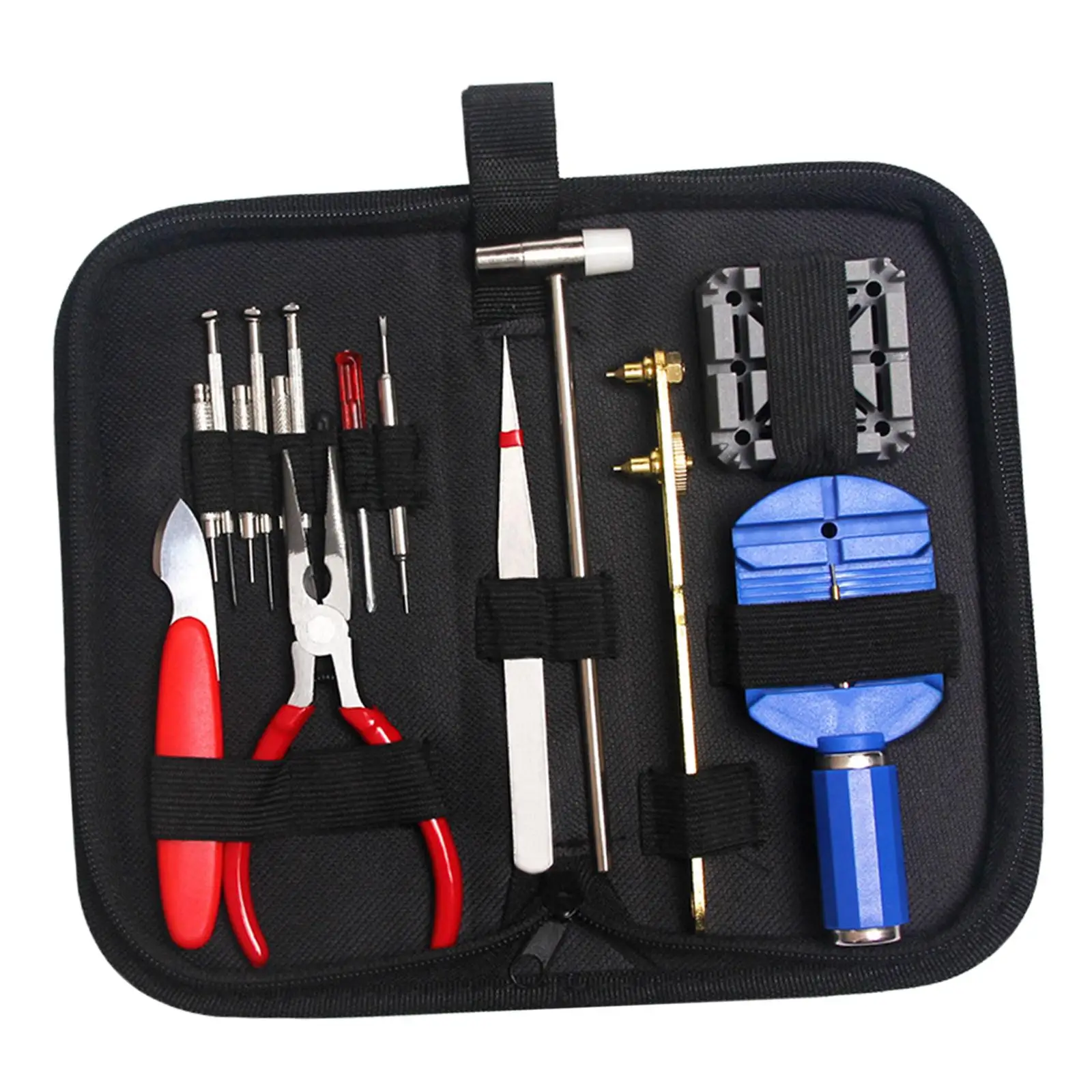 Kit d'outils de réparation de montre, ouvre-boîtier arrière pour démontage du bracelet, 16 pièces
