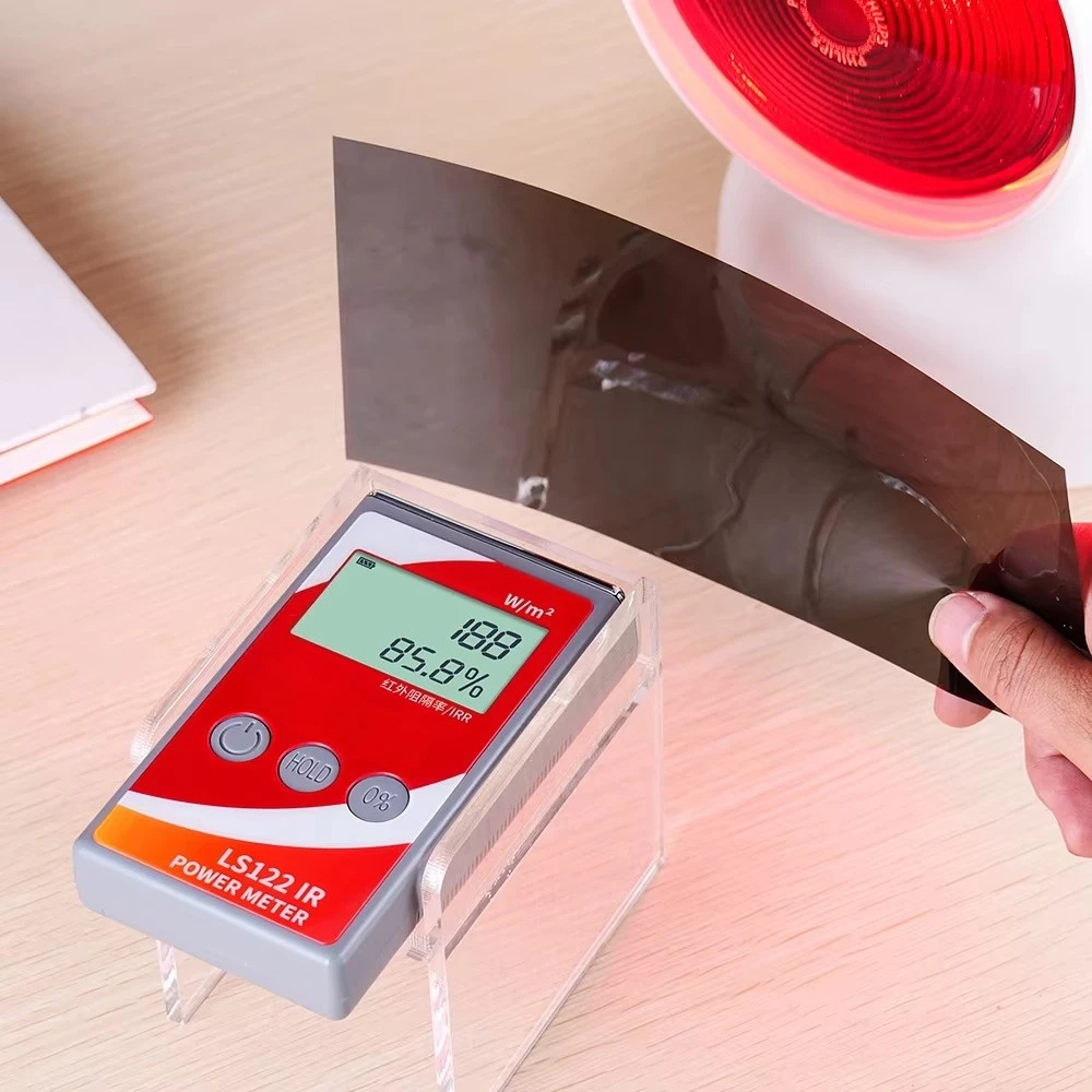 LS122 1400nm IR Infrared Radiometer Radiation IR Intensity Rejection Rate Measurement Solar Film Tester Window Tint Meter