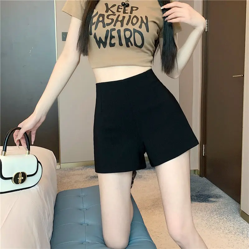 Women's Shorts Mini Nylon Tight Wide Booty Skinny Sexy Short Pants for Woman To Wear Kawaii Cute Design Outfits Trend 2024 XL