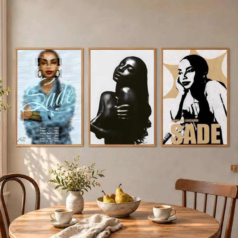Diamond Life Sade Smooth Operator Band Poster Aesthetic Wall Art Poster HD Waterproof PP Self Adhesive Bedroom Dorm Room Decor