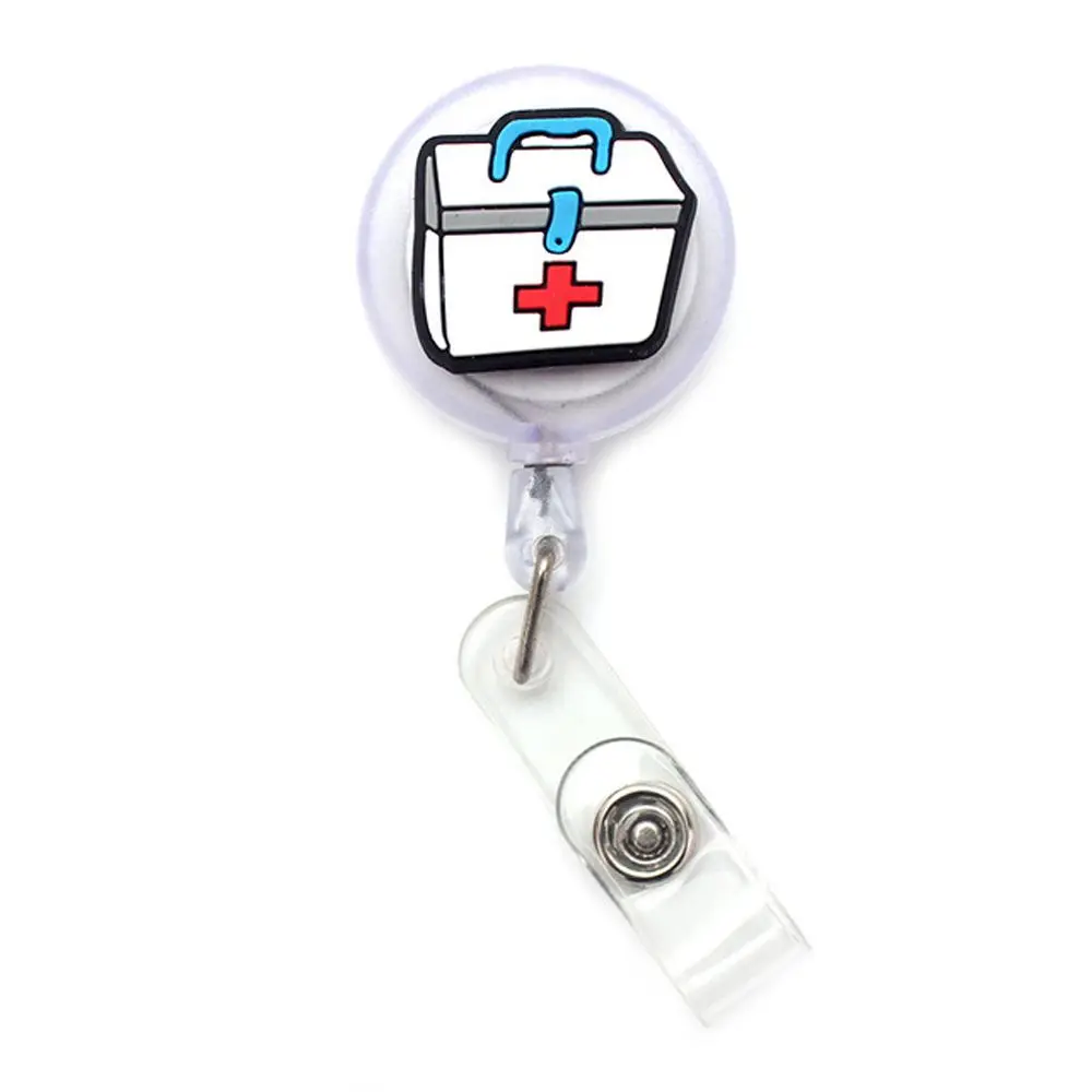 Name Card Holder Chest Card Holder Students Card ID Card Clips Nurse Badge Holder Retractable Badge Reel Hospital Badge Holder