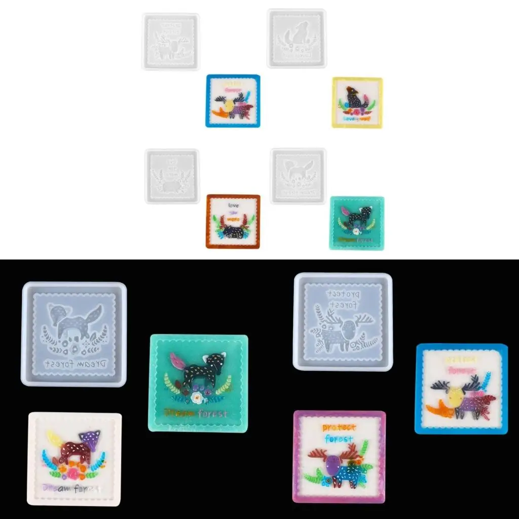 Resin Molds,Square Coasters Mold for Epoxy Resin,Silicone Mold