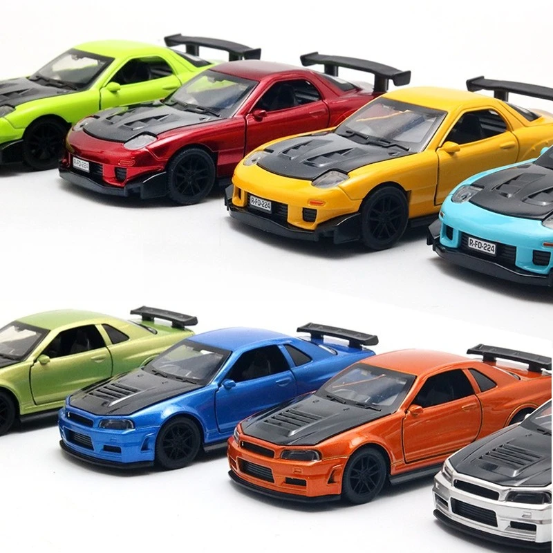 

(Bag) 1:36 Metal Car Alloy Sports Car Model Boy Children's Toys Children's Gifts Cross-border Hot Sale