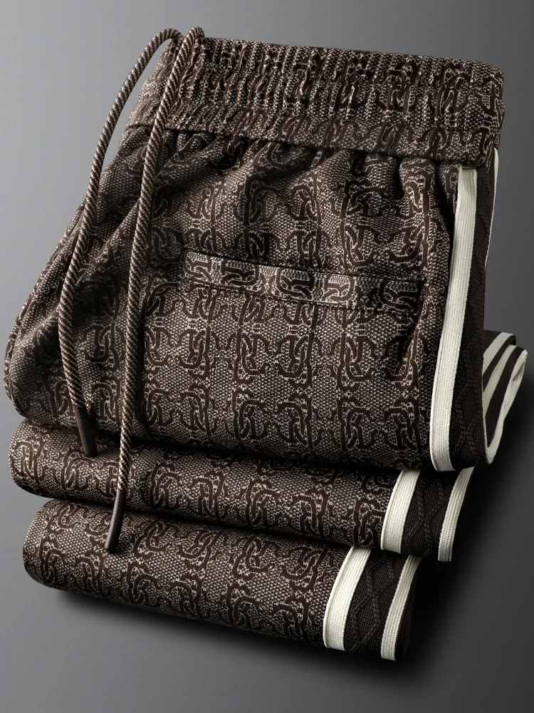 

Мужские спортивные повседневные брюки Faion с принтом, прямые, с боковыми полосками, эластичным поясом и высокой степенью растяжения