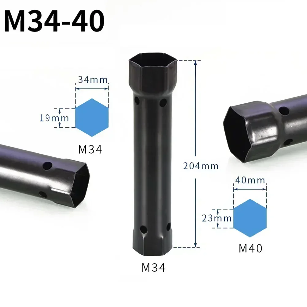 

1pc M34-40 Sleeve Hollow Hexagonal Spark Plug Tap Screw Removal Socket Wrench Hollow Screw Nut For Drilling Power Tool Access