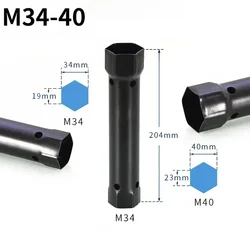 1pc M34-40 Sleeve Hollow Hexagonal Spark Plug Tap Screw Removal Socket Wrench Hollow Screw Nut For Drilling Power Tool Access