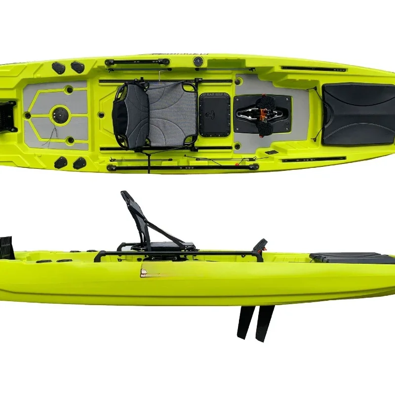 Luya boat Kayak single wood pedal fishing boat hard bottom oil push thickened single Luya kayak electric push