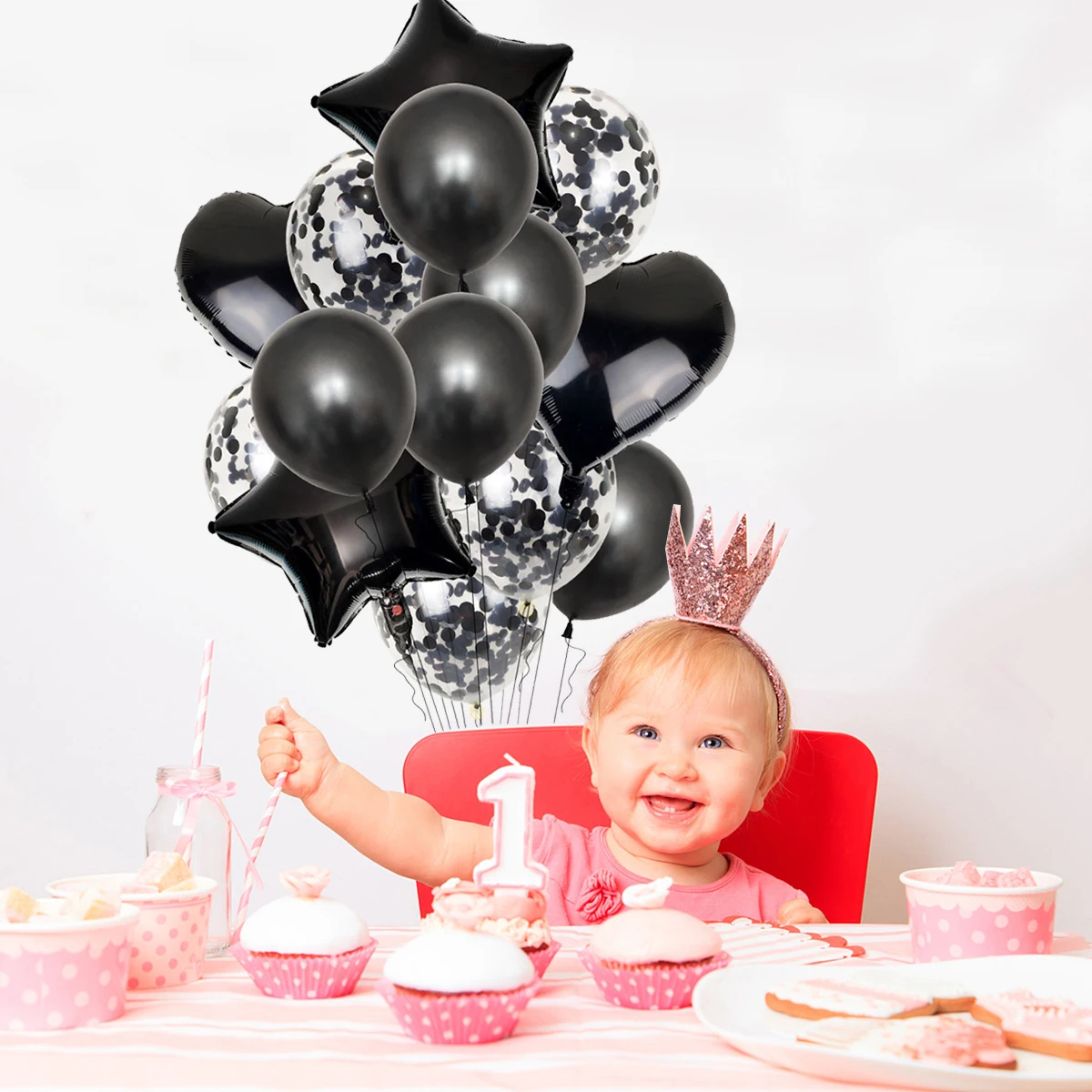 

14 Pcs Balloon Suit Decorative Balloons Layout Props Ornament Party Supplies Love