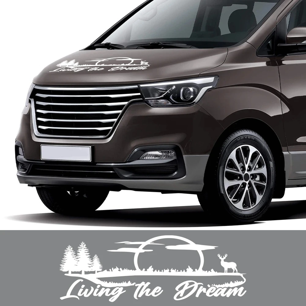 Car Hood Stickers For Hyundai Grand Starex H1 ILoad Imax Royale H200 H300 A1 Satellite Camper Van Vinyl Decor Decals Accessories view 2