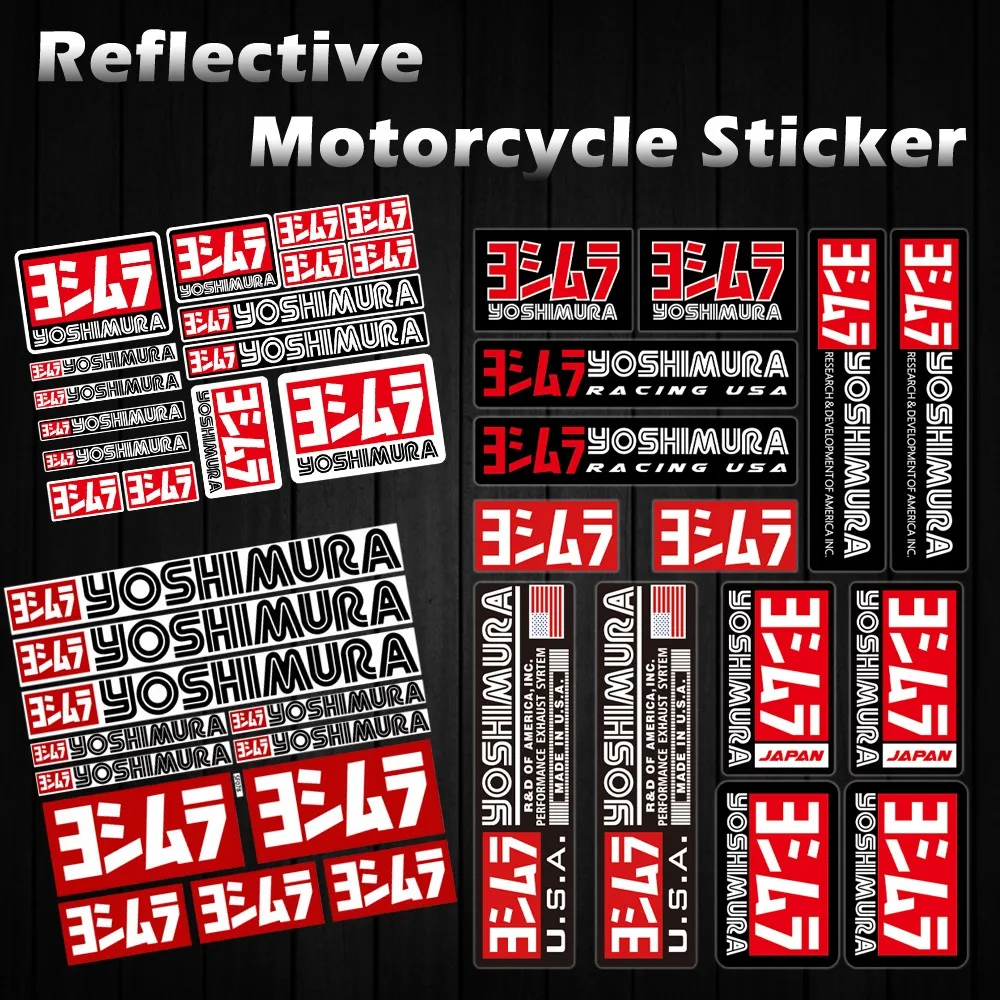 

Modified Sticker for Motorcycle Exhuast Pipe Sponsor Yoshimura Trucks Auto Decals Car Styling