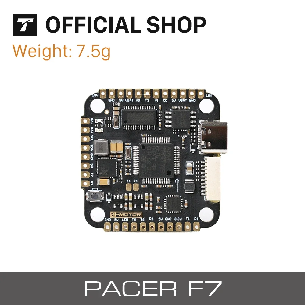 T-MOTOR Hobby Pacer H7 FC H743 Flight Controller STM32H743 with MPU6000 GYRO FPV Drone