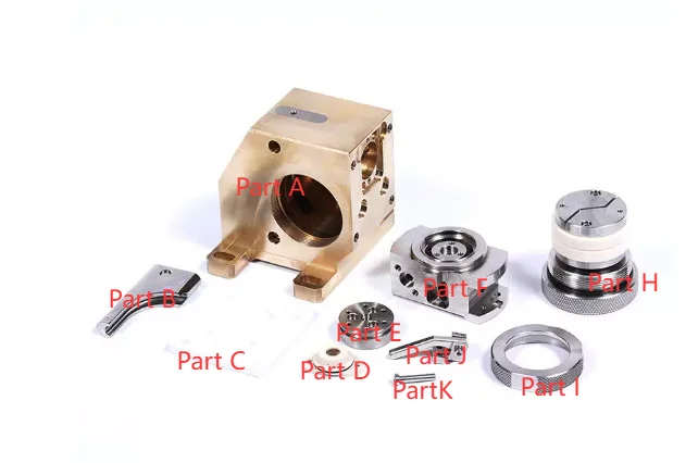 Lower head suitable for Mitsubishi EDM MV1200 complete roller seat set Wire EDM parts contain Block roller isolator plate Die