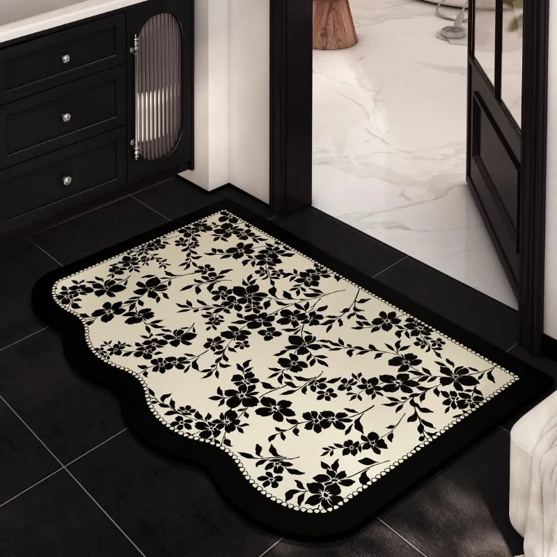 New bathroom floor mat Soft diatom mud Non-slip absorbent foot mat Toilet bathroom special can be cut and customized mat