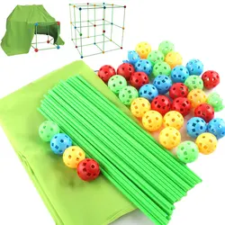 Creative Fort Building Blocks Indoor Tent high quality ABS plastic ball Kit Diy Games Educational Toys For Children Kids Gifts